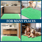 OLANLY Dog Door Mat for Muddy Paws 24x16, Super Absorbent Chenille Mud Mat | - Image 8
