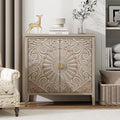 Vintage Accent Cabinet with Doors by YHAOWORKS