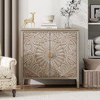 Vintage Accent Cabinet with Doors by YHAOWORKS
