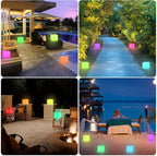 8-in LED Cube Night Light Mood Lamp, Cordless LED Light Cubes - Image 9