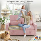 54'' Sleeper Sofa Bed, Convertible Pull Out Couch Futon - Image 5