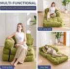 MAXYOYO Folding Sofa Bed, L-Shaped Convertible Sofa - Image 3
