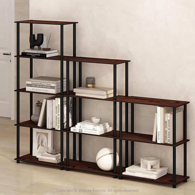 Furinno Turn-N-Tube Book Shelf, 4-Tier Bookshelf, Bookcase - Image 2