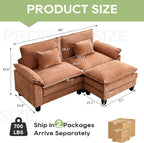Oprisen 86" Modular Sectional Sofa, Comfy Cloud Couch Sectional Sofa - Image 7
