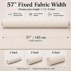 Mini Chenille Linen Blend Upholstery Fabric by the Yard, 57 Inch Wide Soft - Image 3