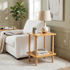 FORAOFUR End Table with Charging Station, Small Tables - Image 5