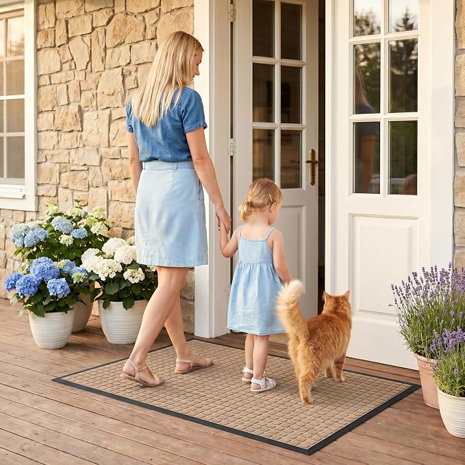 Front Door Mat Outside Entrance, Heavy Duty Waterproof Doormat | 29.5"x17" - Image 9
