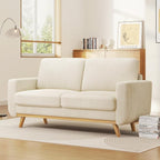 Vesgantti 68" Loveseat Sofa Beige, Comfy Corduroy Couch - Image 6