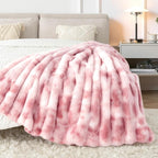 Luxury Faux Rabbit Fur Twin Blanket - Image 4