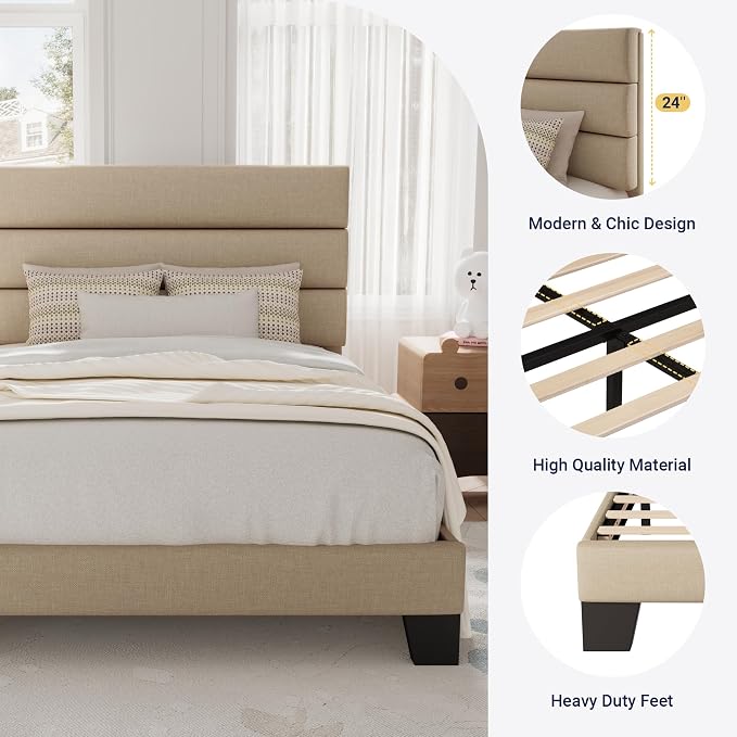 Allewie Twin Size Platform Bed Frame - Image 6