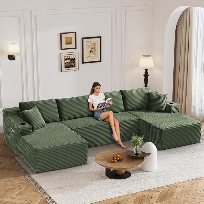 133" Oversized Cloud Boneless Sofa Couch - Image 8
