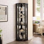Glass Corner Display Cabinet - Image 3