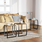 SRIWATANA Nesting Tables, Vintage Side End Tables Living Room, Coffee Snack - Image 2