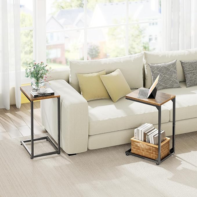 Simple Trending C Shaped End Table, TV Tray - Image 8