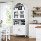 VEXPOR 73" Tall Arched Kitchen Pantry Cabinet - Image 5