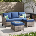 Buenhomino 3 Pieces Patio Furniture Sofa Set-Outdoor Wicker Patio Furniture by AMCLOBA