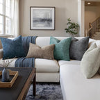 MIULEE Chenille Textured Throw Pillow Covers Dark Grey 18x18 Set of 2 | Slubby - Image 6
