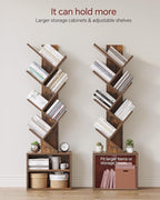 SUNMORY 6 Tier Tree Bookshelf, Small Bookcase - Image 4