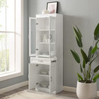 Crosley Furniture Stanton Glass Door Pantry Storage Cabinet - Image 8