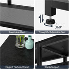 HOOBRO LED TV Stand with Charging Station, 4-Tier Entertainment Gaming Center - Image 6