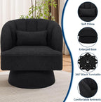 Garvee Ultra-Plush Swivel Accent Chair, 360° Barrel Lounge Chair - Image 5