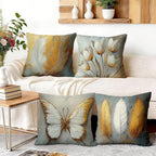 OBSEDE Bohemian Feathered Butterfly Decorative Throw Pillow Covers 18 × 18 in - Image 5