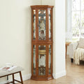 Glass Corner Display Cabinet by NALLBEIRRAA