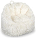 Big Joe Milano Bean Bag Chair, Ivory Shag Fur, Soft Faux Fur, 2.5 feet by BigJoe