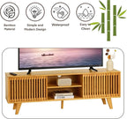 Bamboo TV Stand for TVs up to 65", Accent Entertainment Center - Image 8