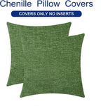 CaliTime Decorative Couch Throw Pillow Covers 20 X 20 Inches Forest Green | - Image 6