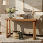 Plank+Beam Solid Wood Console Table, 56 Inch, Sofa Table, Narrow Entryway Table - Image 4