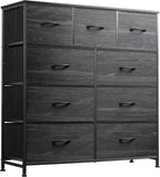 WLIVE 9-Drawer Dresser, Fabric Storage Tower by WLIVE