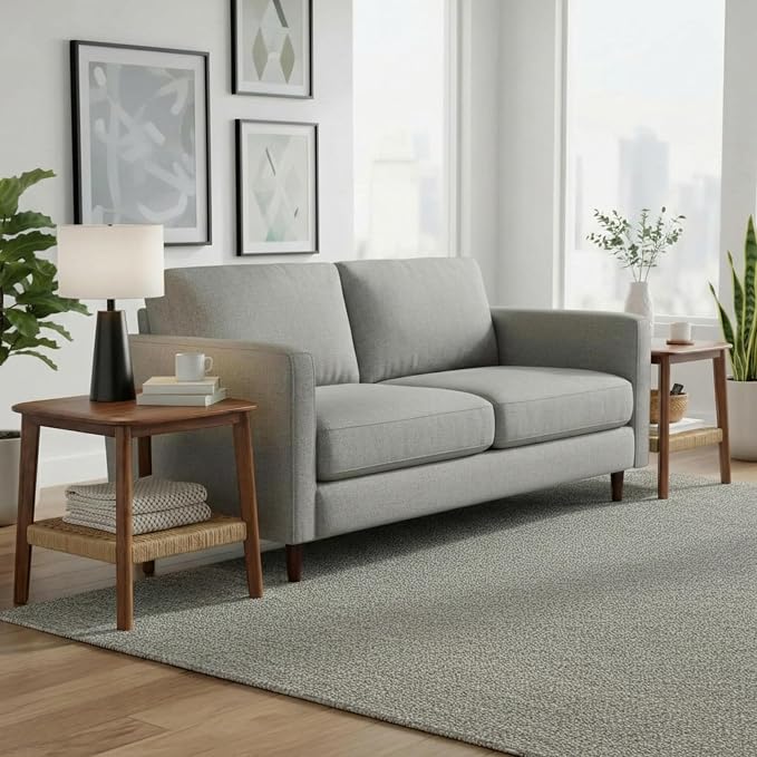 Alaterre Furniture Calais 2-Tier Solid Wood End Table - Image 4