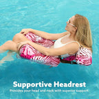 SLOOSH Inflatable Pool Floats Adult, 2 Packs Floating Lounge Chairs, Blow up - Image 6