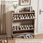 Nicetree Shoe Cabinet with 2 Flip Drawers，Freestanding Shoe Storage Cabinet - Image 6