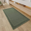 RESARE Waffle Bathroom Runner Rugs, Non Slip Boho Bath Mat 24"x48" Green | Long by Resare