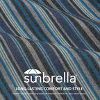 Unimatta Sunbrella Outdoor High Back Chair Cushion Seat Pads, 44 x 21 Inch - Image 2
