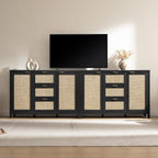 SICOTAS Rattan Large Sideboard Buffet Cabinet - Image 3