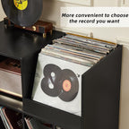 LELELINKY Large Record Player Stand, Turntable Stand - Image 3