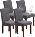 Genina Waterproof Chair Covers for Dining Room Set of 4, Dining Chair Cover by Genina