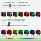 HNEBC RGB Nightstand with Wireless Charging Station, LED Night Stand with - Image 5