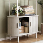 ONBRILL 71" Tall Bookshelf, 4-Tier Book Shelf - Image 4