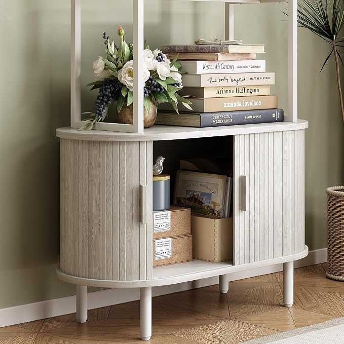 ONBRILL 71" Tall Bookshelf, 4-Tier Book Shelf - Image 4