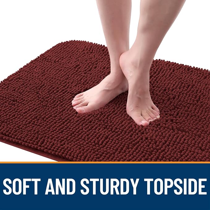 OLANLY Dog Door Mat for Muddy Paws 36x24, Super Absorbent Chenille Mud Mat | - Image 4