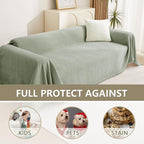 MYSKY HOME Couch Cover L Shape, Sectional Couch Covers, Couch Cover Blanket - Image 4