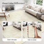 2x3 Washable Entryway Rug: Modern Abstract Indoor Soft Carpet Beige | - Image 6