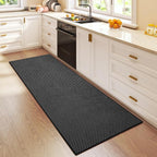 Hallway Runner Rug Woven Washable Long Kitchen Runner Black 2x5 ft | Boho Soft - Image 3