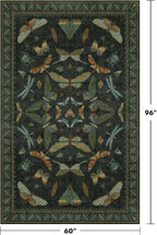 Black and Green Rug 5x8 for Living Room - Image 2
