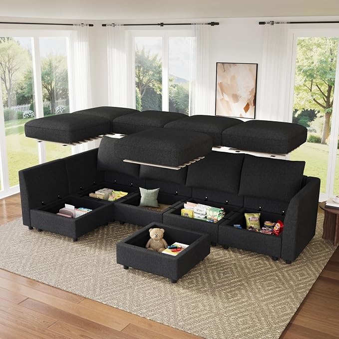 HONBAY Modular Sectional Sofa L Shaped Sectional Couch - Image 3