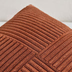 Fancy Homi 2 Packs Rust Boho Decorative Throw Pillow Covers 18x18 Inch - Image 4